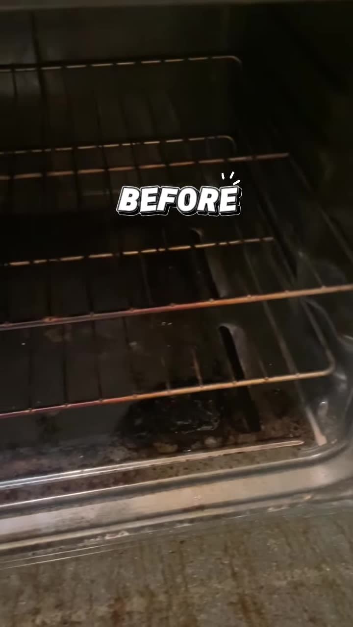 Before: oven interior, racks and floor, Stone Mountain, GA