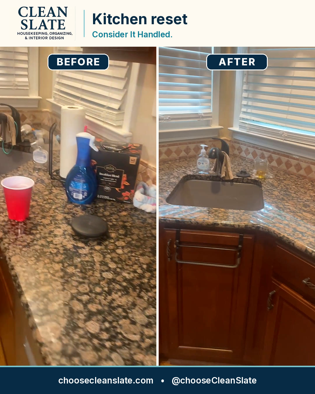 Clean Slate cleaning results, Suwanee, GA