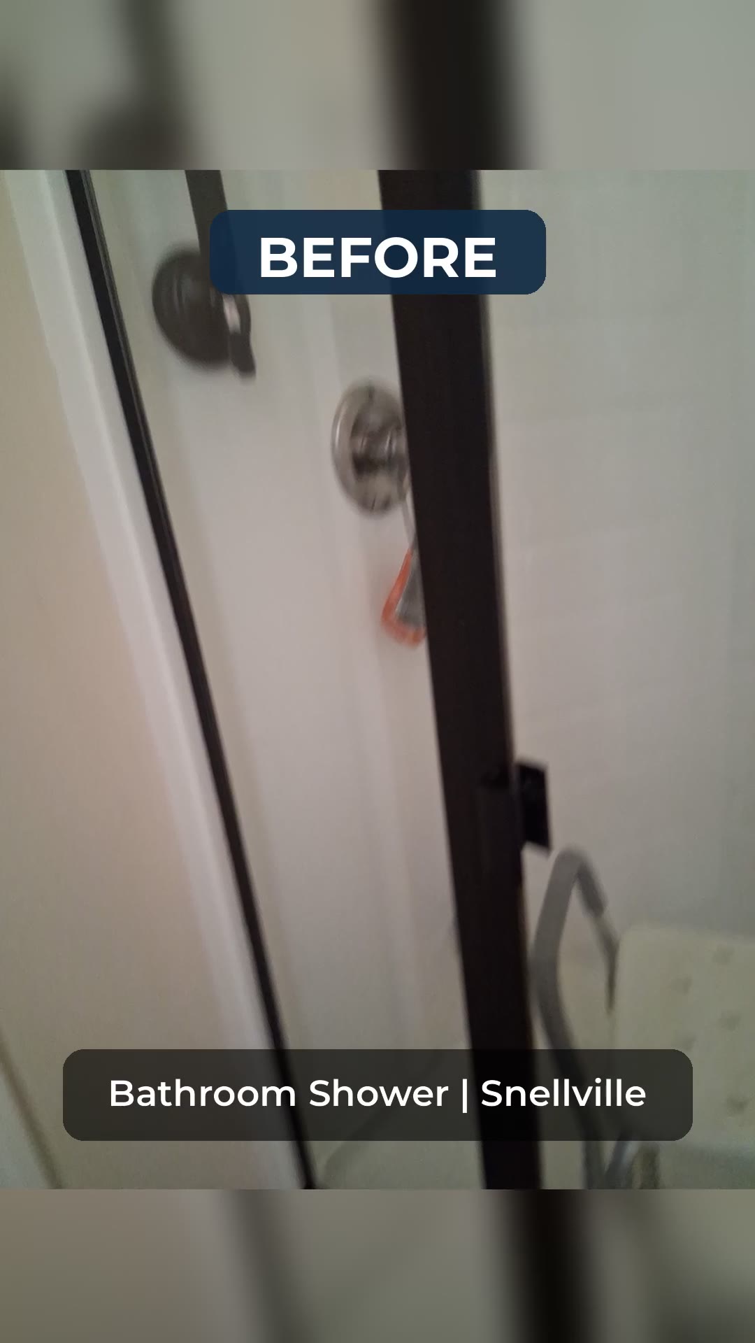 Snellville bathroom shower (tap to play)